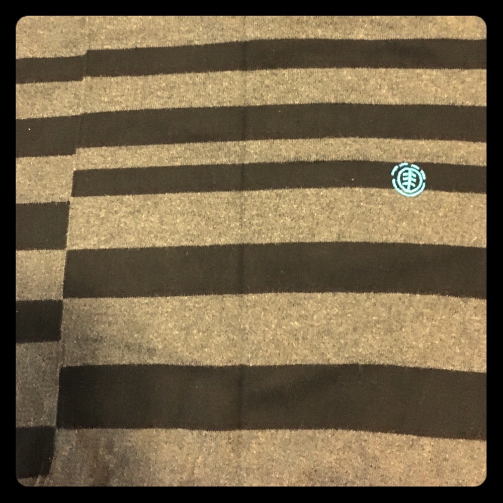 ELEMENT stripe off set sweater